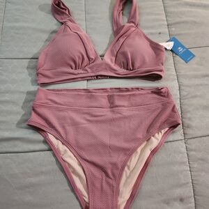 Cupshe Dusty Rose Bikini Set